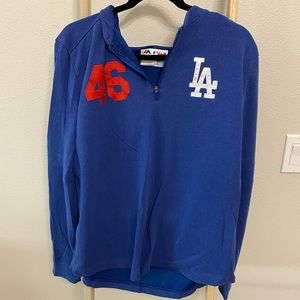 LA Dodgers Quarter Zip #46 Hoodie